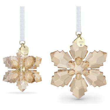 Annual Edition Festive 3D Ornament Set 2026, Gold tone - Swarovski, 5732530