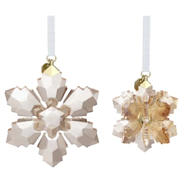Annual Edition Festive 3D Ornament Set 2026, Gold tone - Swarovski, 5732530