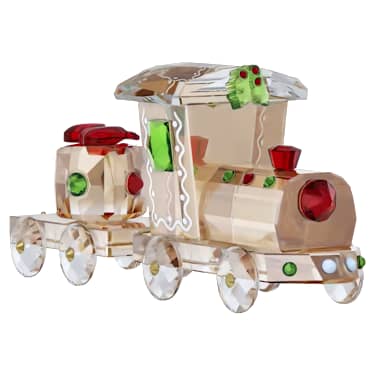 Holiday Cheers Train Set, Gold tone - Swarovski, 5732578