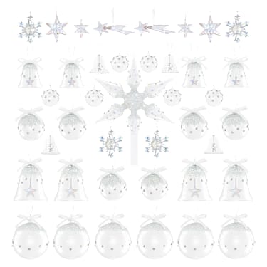 Holiday Magic Classics Sada dekorativních ozdob na stromeček, vícebarevná - Swarovski, 5732598