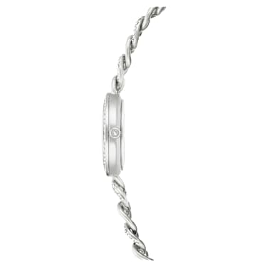 Orologio Cocktail round, Bracciale di metallo, Tono argentato, Acciaio inossidabile - Swarovski, 5732765