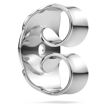 Fermo da orecchino Eternity, Oro bianco 18 K - Swarovski, 5732894
