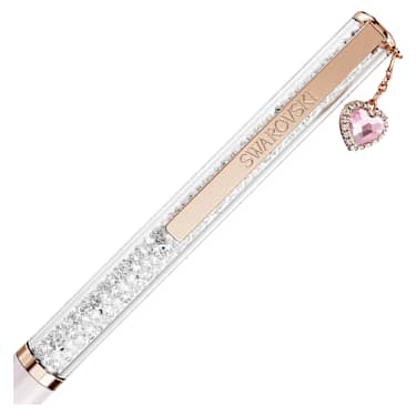 Pix Crystalline, Inimă, Roz, Acoperit cu lac roz, placat cu nuanță roz-aurie - Swarovski, 5732990
