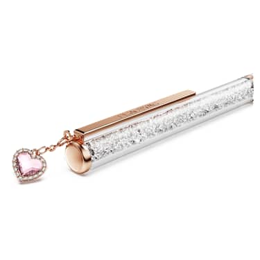 Crystalline ボールペン, ハート, ピンク, ピンクラッカー、ローズゴールドトーン・プレーティング - Swarovski, 5732990