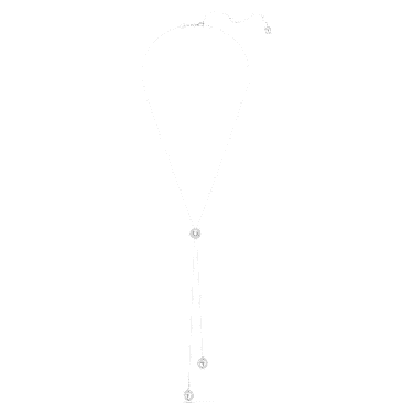 Una Angelic Y pendant, Round cut, White, Rhodium plated - Swarovski, 5733067