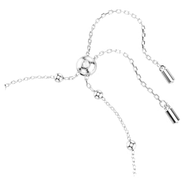 Una Angelic bracelet, Round cut, White, Rhodium plated - Swarovski, 5733196