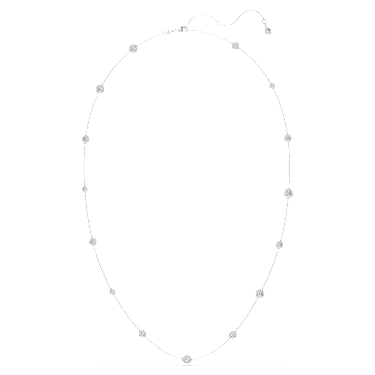 Una Angelic strandage, Round cut, White, Rhodium plated - Swarovski, 5733197