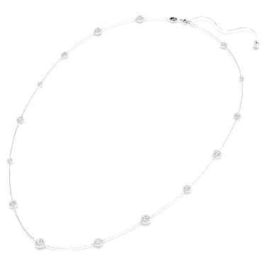 Una Angelic strandage, Round cut, White, Rhodium plated - Swarovski, 5733197