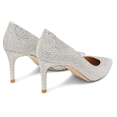 STUART WEITZMAN Stuart Power Shine Pumps, Weiß - Swarovski, 5733406