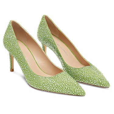 STUART WEITZMAN Stuart Power Shine pump, Green - Swarovski, 5733425