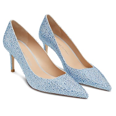 STUART WEITZMAN Stuart Power Shine Pump ayakkabı, Mavi - Swarovski, 5733430