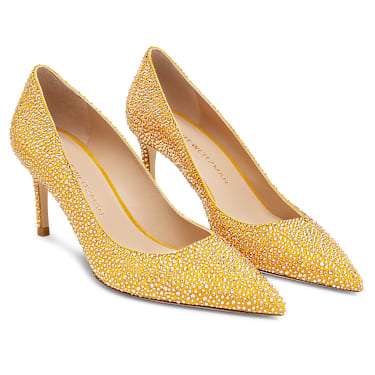 STUART WEITZMAN Stuart Power Shine Pumps, Gelb - Swarovski, 5733442