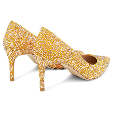 STUART WEITZMAN Stuart Power Shine pump, Yellow - Swarovski, 5733444