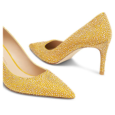 STUART WEITZMAN Stuart Power Shine pump, Yellow - Swarovski, 5733448