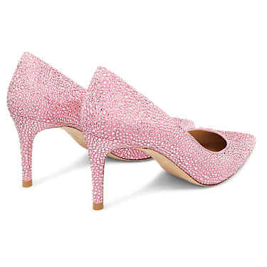 STUART WEITZMAN Stuart Power Shine Pump ayakkabı, Pembe - Swarovski, 5733458