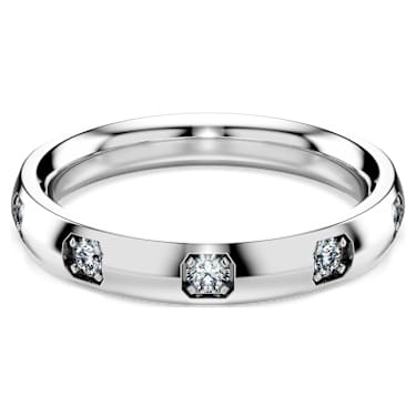 Eternity band ring, Lab-grown diamonds 0.5 ct tw, Round shape, 14K white gold - Swarovski, 5733714