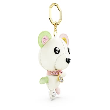Teddy จี้ชาร์มห้อยกระเป๋า, หมี, หลากสี, เคลือบโทนสีทอง - Swarovski, 5734069
