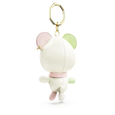 Teddy จี้ชาร์มห้อยกระเป๋า, หมี, หลากสี, เคลือบโทนสีทอง - Swarovski, 5734069