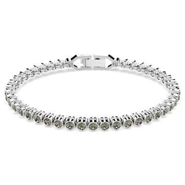 Imber Emily Tennis Armband, Rundschliff, Schwarz, Rhodiniert - Swarovski, 5734238