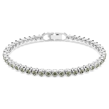 Imber Emily Tennis Armband, Rundschliff, Schwarz, Rhodiniert - Swarovski, 5734238