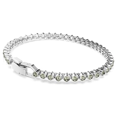 Imber Emily Tennis Armband, Rundschliff, Schwarz, Rhodiniert - Swarovski, 5734238