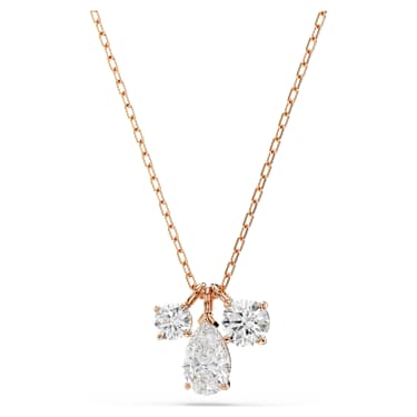 Pingente Mesmera, Combinação de lapidações, Branco, Lacado a rosa dourado - Swarovski, 5734245