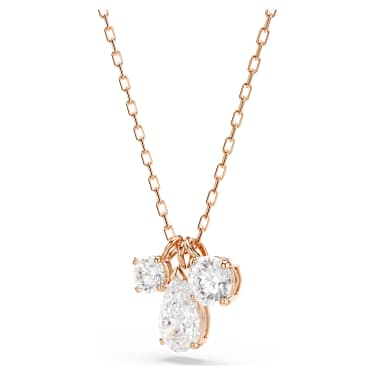 Mesmera Hänge, Blandade slipningar, Vit, 18K roséguldsfinish - Swarovski, 5734245