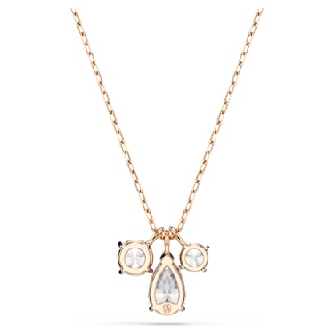 Mesmera pendant, Mixed cuts, White, Rose gold-tone plated - Swarovski, 5734245
