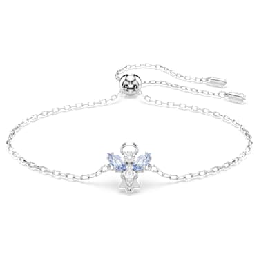 Magic 手鏈, 天使, 藍色, 鍍白金色 - Swarovski, 5734263