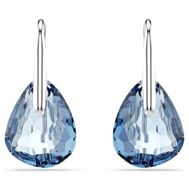 Galet Drop-Ohrhänger, Blau, Rhodiniert - Swarovski, 5734267