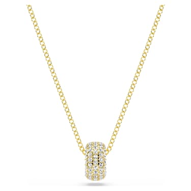 Dextera pendant, White, Gold-tone plated - Swarovski, 5734273