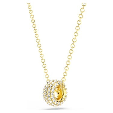 Dextera pendant, White, Gold-tone plated - Swarovski, 5734273