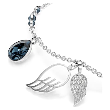Zapestnica Symbolica, Krila, Modra, Prevleka iz rodija - Swarovski, 5734547