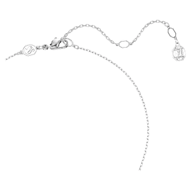 Symbolica necklace, Clover, Blue, Rhodium plated - Swarovski, 5734553