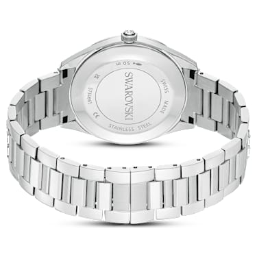 Matrix date ウォッチ, スイス製, メタルブレスレット, シルバー系, ステンレス鋼 - Swarovski, 5734665