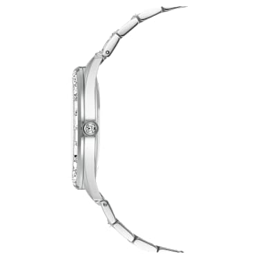 Matrix date ウォッチ, スイス製, メタルブレスレット, シルバー系, ステンレス鋼 - Swarovski, 5734665