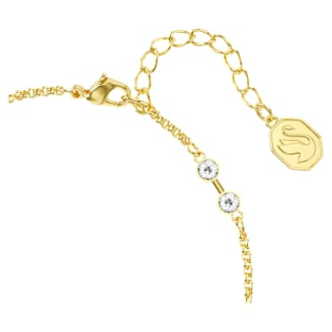 Swarovski Remix Collection Strand, Yuvarlak kesim, Beyaz, 18k altın rengi yüzey - Swarovski, 5734677
