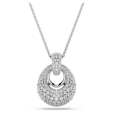 Sublima pendant, White, Rhodium plated - Swarovski, 5735223