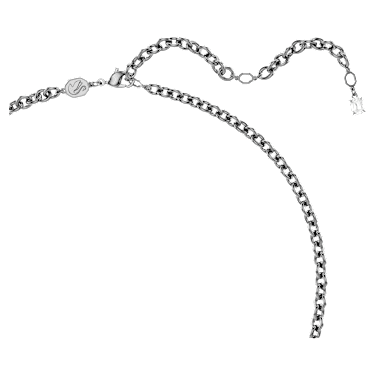 Sublima pendant, Mixed cuts, White, Ruthenium plated - Swarovski, 5735224