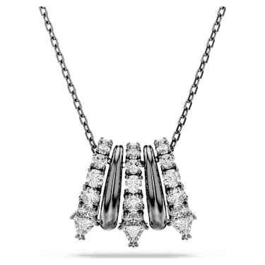 Sublima pendant, White, Ruthenium plated - Swarovski, 5735225