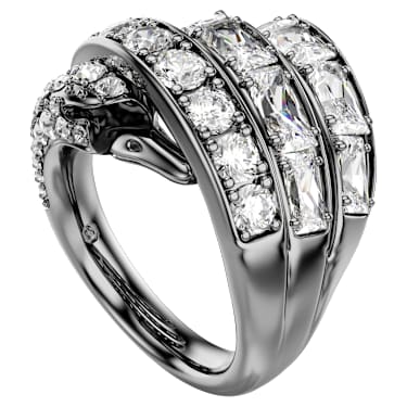 The Vienna Collection Yüzük, Kuğu, Beyaz, Rutenyum kaplama - Swarovski, 5735269