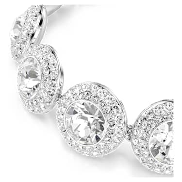 Una Angelic bracelet, White, Rhodium plated - Swarovski, 5735343