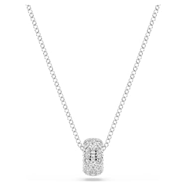 Dextera pendant, White, Rhodium plated - Swarovski, 5735414