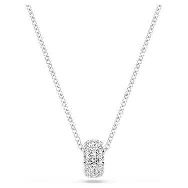 Dextera pendant, White, Rhodium plated - Swarovski, 5735414