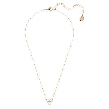 Colar Magic, Anjo, Branco, Acabamento em ouro rosa de 18 quilates - Swarovski, 5735417