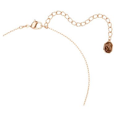 Colier Magic, Înger, Alb, Finisaj din aur roz de 18k - Swarovski, 5735417