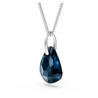 Swarovski クローバー, ブルー, ロジウム・プレーティング Una ネックレス, クローバー, ブルー, ロジウム・プレーティング
