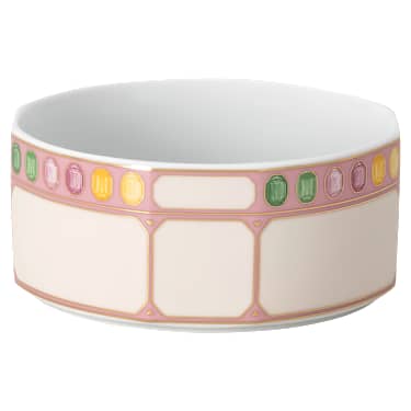 Idyllia cereal bowl, Porcelain, Crystal print motif, gemstone, Multicoloured - Swarovski, 5735516