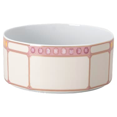 Bol Idyllia, Porcelana, Motivo de impresión de cristal, limón, Pequeño, Multicolor - Swarovski, 5735522