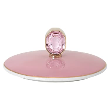 Idyllia mug, Porcelain, Crystal print motif, finch, Pink - Swarovski, 5735532
